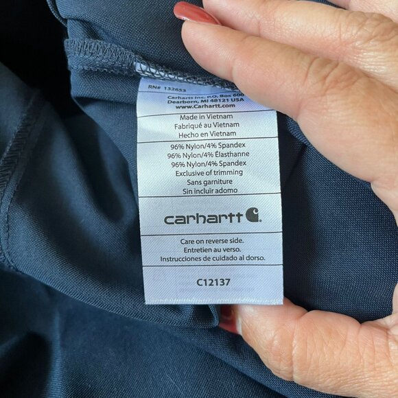 Carhartt Rugged Flex Peak Modern Fit Tuck-In Top C12137 Womens SZ XL NEW - Picture 6 of 8